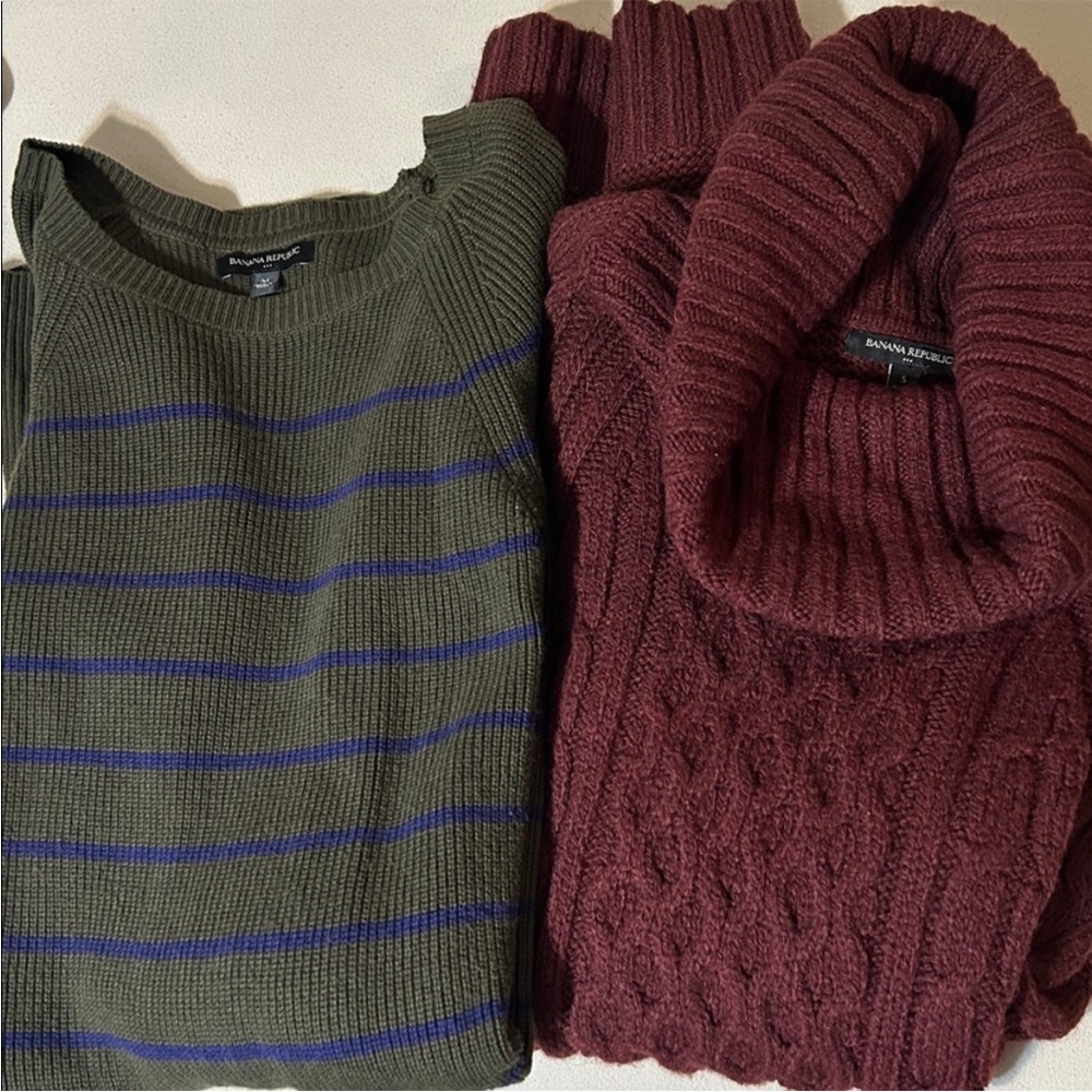 Lot of 2 Banana Republic sweater dresses